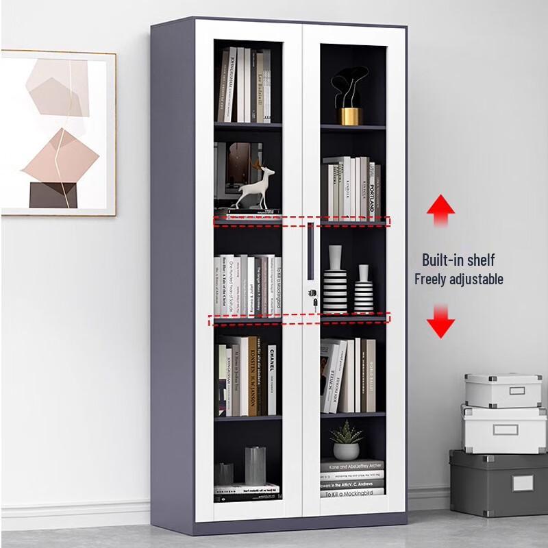 WEZHO Narrow-Edge Wood Grain Office File Cabinet