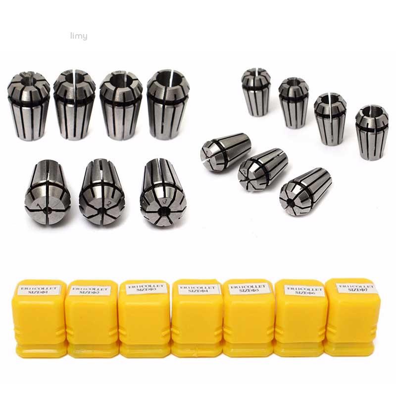 

7шт ER11 Пружинный патрон Цанговый набор для фрезерного токарный станок с ЧПУ