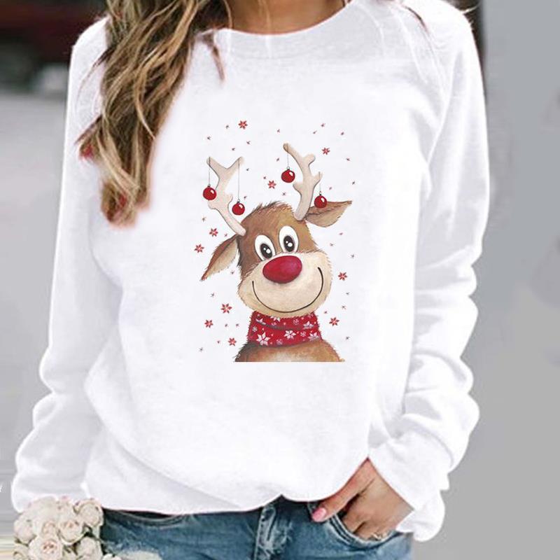 Women's Christmas Tree Style Pullover Hoodie