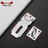 304 Stainless Steel Anti-theft Lock Plate for Cabinets and Drawers, Thickened 2.0, Old-fashioned Style Door Hasp and Staple Padlock.