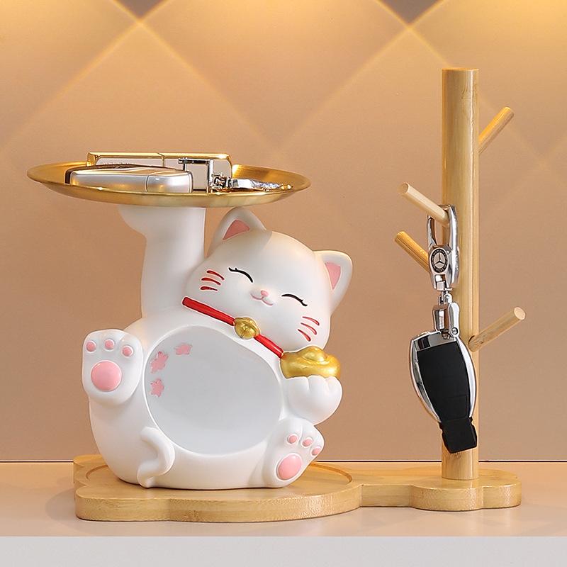 Národní Módní Špičková Třešňový Květ Kočičí Botník Vstupní Úložný Prostor na Klíče Ozdoby Obývací Pokoj Domácí Dekorace Ozdoby Řemesla