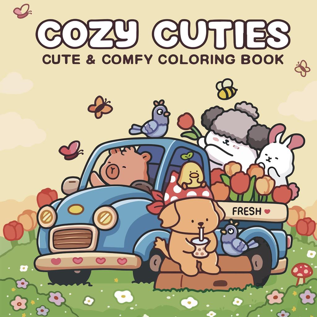 Cross-Border Cute & Relaxing Coloring Book