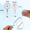 Retractable Badge Reels With Heavy Duty Belt Clip Smooth Retraction For Nurses Office Staff Students Use