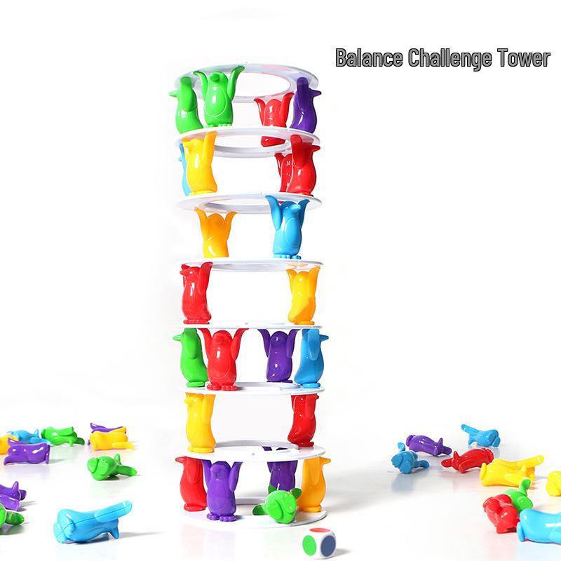 Penguin Balance Tower: Educational Multiplayer Game for Kids & Parents