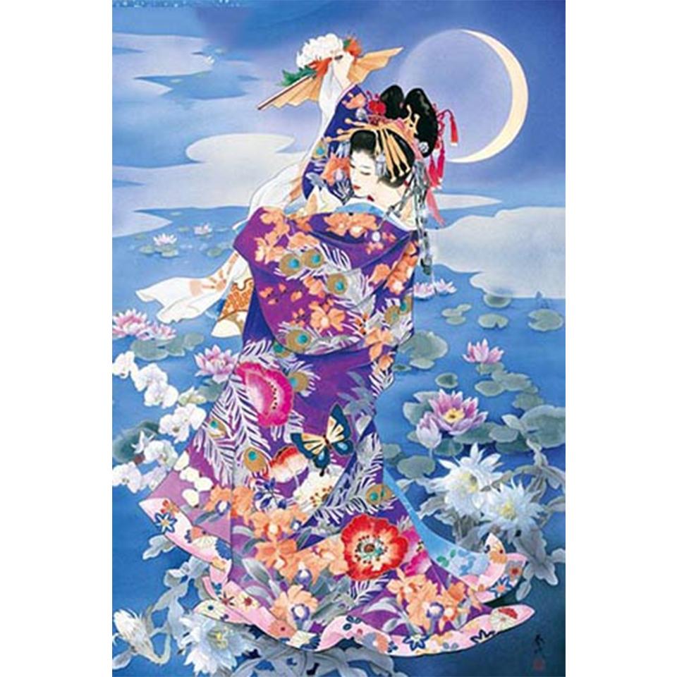 

5D DIY Алмазная картина Портрет Красота Горный хрусталь Художественная картина Круглая Алмазная вышивка Мозаика Украшение дома Подарочный комплект Full Round 20x30CM