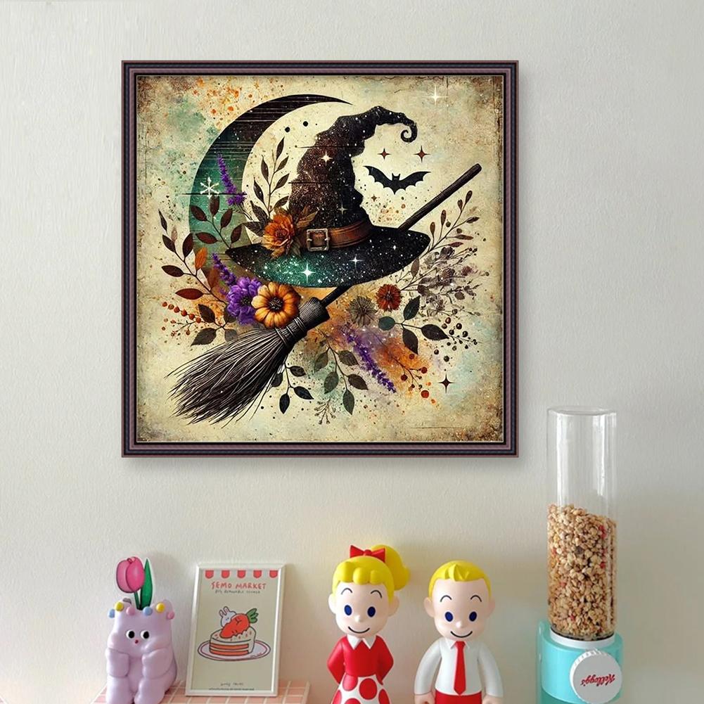 

Full Embroidery Eco-cotton Thread 11CT Counted Witch Cross Stitch Kit 40x40cm China Mainland