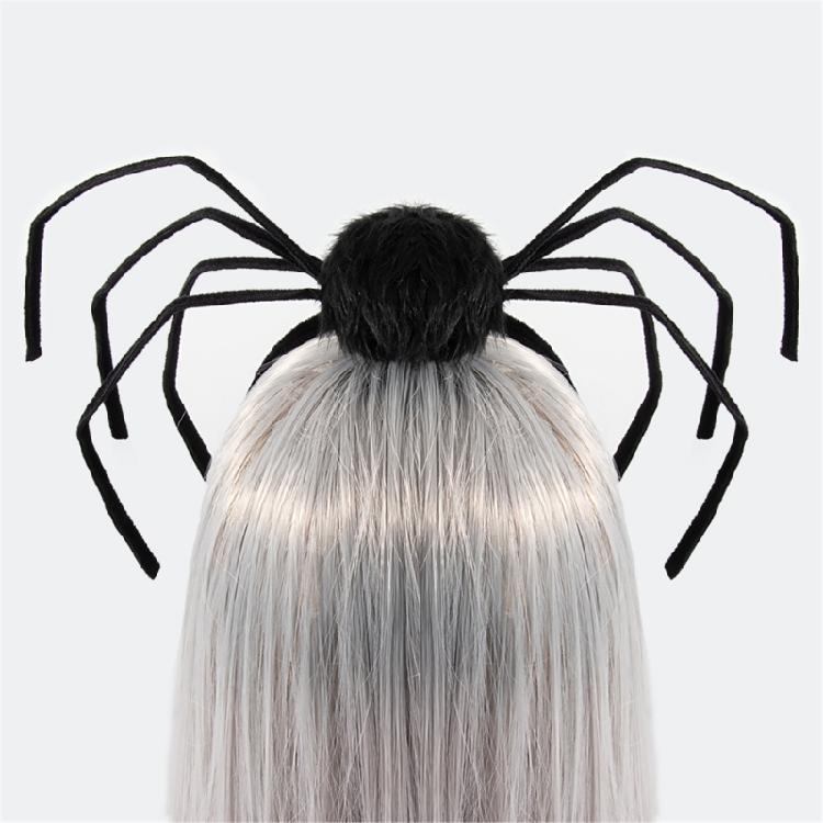 Punk Halloween Spiders Headband for Adult Kids Theme Party Witch Hairhoop Large Arachnid Hairband Party Props Headwear