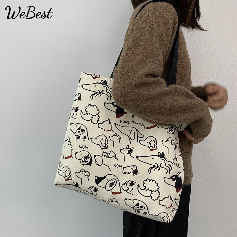 

Canvas Bag Women Outing Travel Large Capacity Handbag Bags