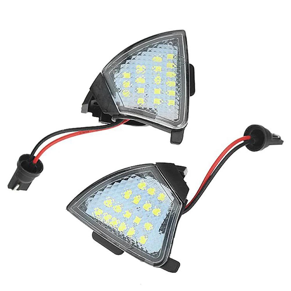 2PCS For VW GOLF 5 GTI V MK5 Jetta Passat B5.5 B6 Sharan Superb EOS LED Car Side Rearview Mirror Floor Lamp Puddle Welcome Light