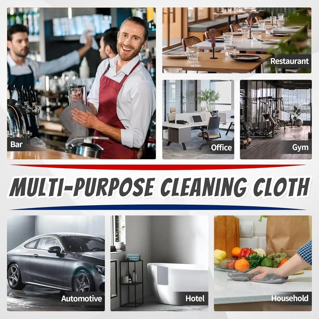 1/50pcs Microfiber Cleaning Cloth Absorbent Towel for Wash Car Housework Clean Kitchen Cleaning Rags Household Clean Tools