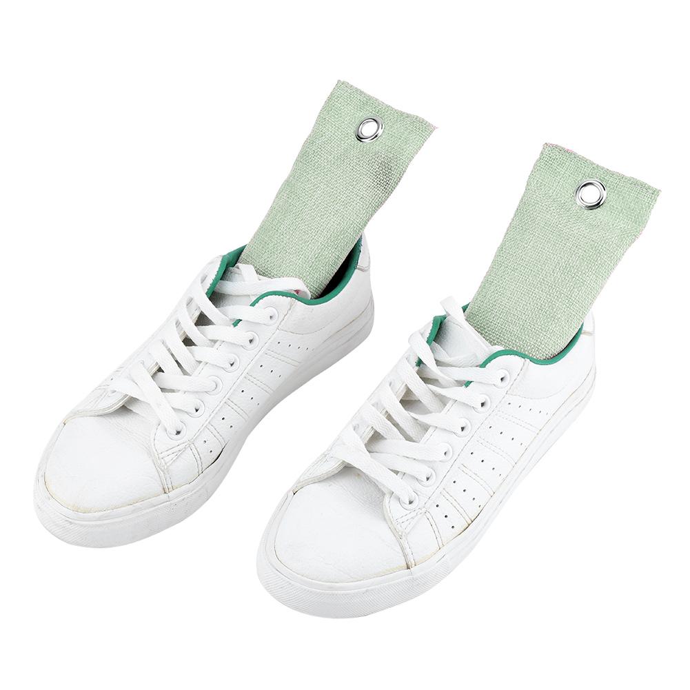 2Bags Bamboo Charcoal Home Car Air Purifier Activated Carbon Shoes Deodorant Bag(Light Green)