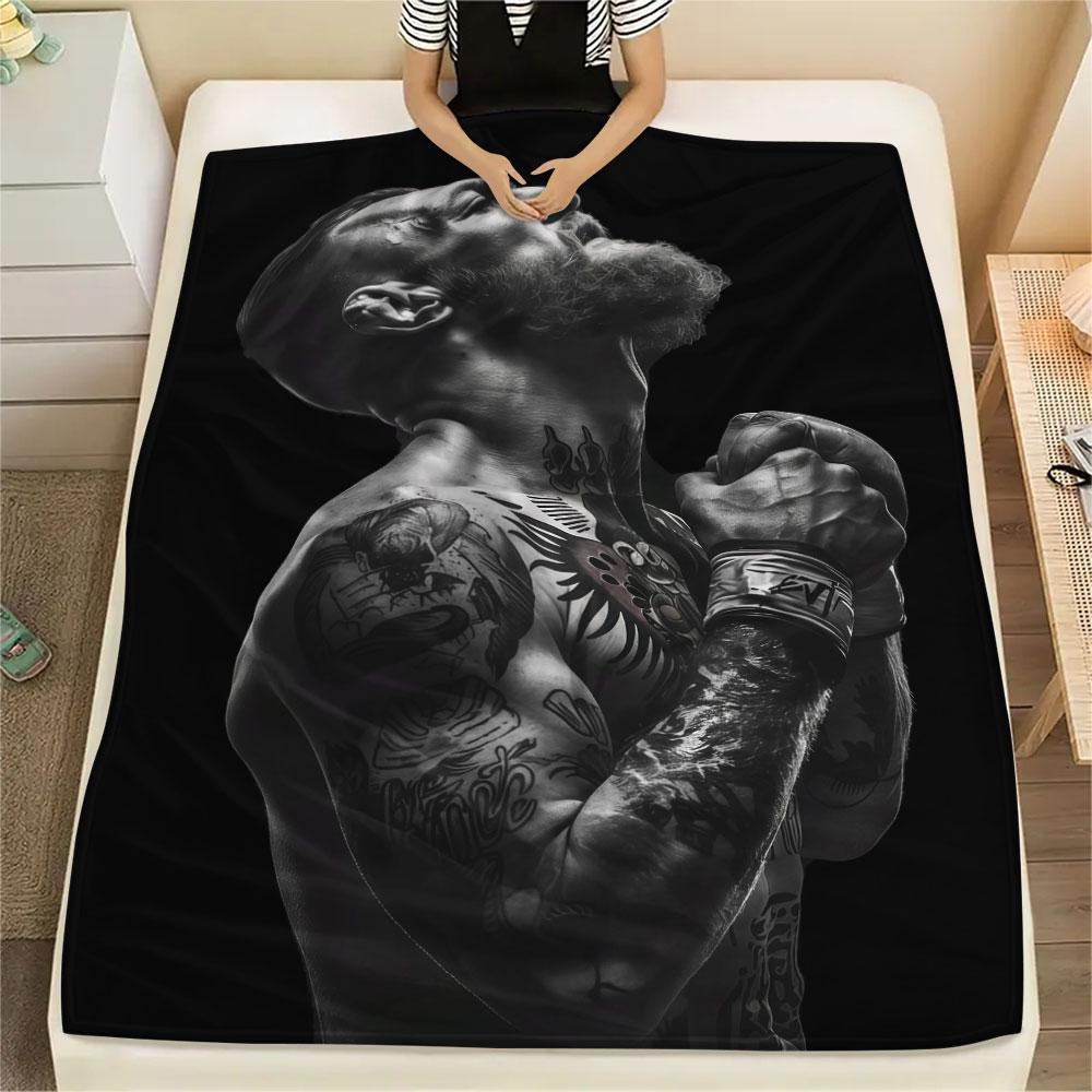 The Notorious Printed Flannel Blanket, Soft Throw for Bedroom Sofa, Washable, Christmas Present, Great Gift.