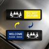 Door Sign Acrylic Sliding Privacy Status Do Not Disturb Welcome Please Knock Meeting Office Hotel Home Bathroom Indicator