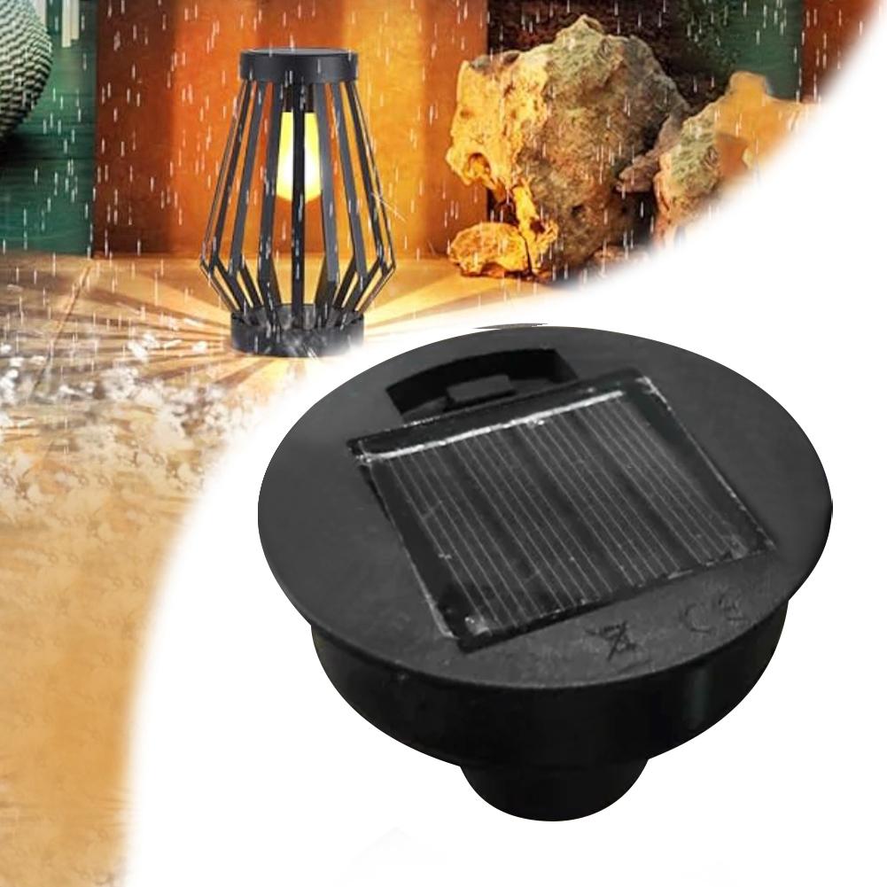 Solar Lamp Base with LED Bulb Atmosphere Decorate Light Holder Anto On & Off Courtyard Light Base for Outdoor Camping Picnic