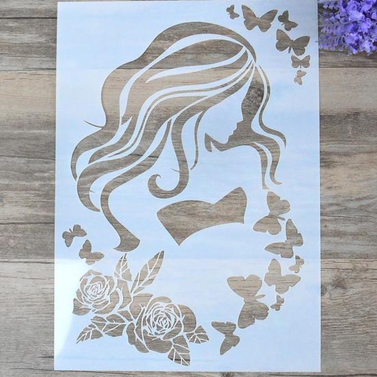 DIY Zanaat Duvar Boyama Karalama Defteri Damga Albümü Kalıp Katmanlama Kabartma Stencil