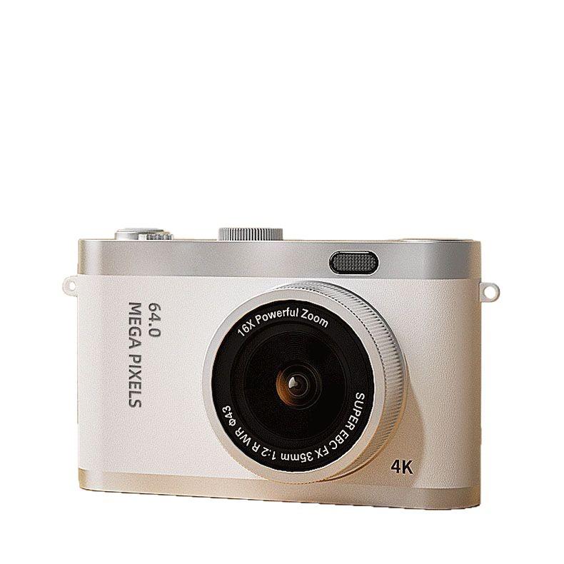 Dual-Camera Retro Compact Mirrorless CCD Selfie Camera for Students