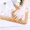 1 Pair Women Lace Gloves Elegant Halloween Gothic Lolita Tulle Mesh Sleeves for Parties Festive Decoration