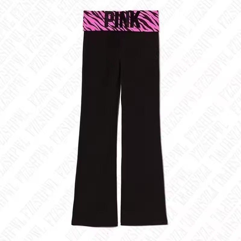 Pants Export Fashion New Arrival Letters Print Casual Pure Color Pants American Fashion Elastic Waist Basic Pants