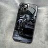 Black Car Purple Light Pattern Glass Phone Case For iPhone 17 Pro Max 16 15 14 13 12 11 Pro 16E 17Air 7 8 Plus XR XS X Cover