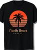 North Shore Hawaii Retro Hawaiian Style Machine Washable Round Neck T-Shirt Suitable for Casual Wear