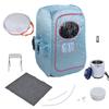 1000W Domácí parní saunový set Přenosná saunová krabice s 1?9 nastavení teploty pro péči o zdraví