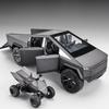 1/32 Tesla Cybertruck Pickup Alloy Diecast Model Car Sound & Light Hobbies Collection Display Decoration Children's Toy Ornaments Gift
