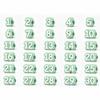 50pcs Reusable Numbered Pencil Toppers Silicone Numbered Pencil Caps  Students Teachers Organization