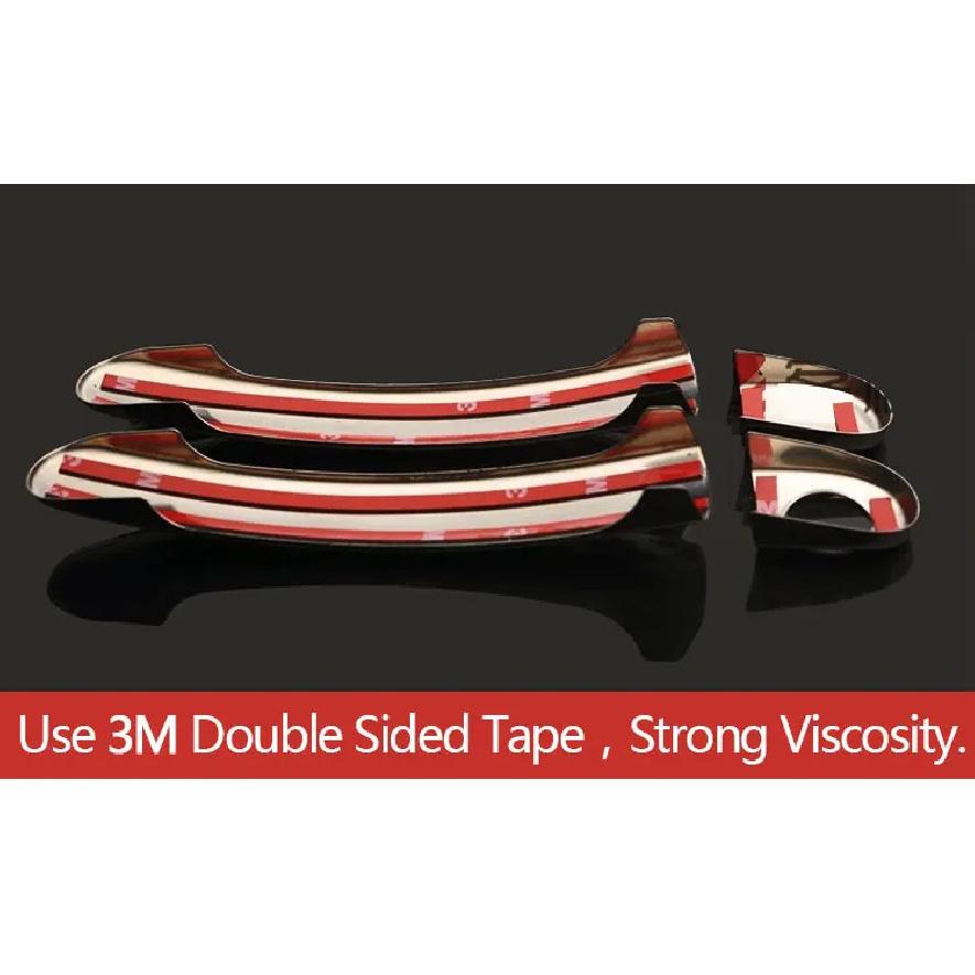 For VW GOL G5 G6 2009-2016 Fox Suran Cross Chrome Door Handle Covers Trim Set Car Accessories Car Styling Voyage Saveiro 2012