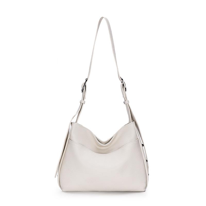 Kožená dámská taška Taška pro matku středního věku Velkokapacitní taška přes rameno a do ruky Měkká kůže Vysoká kvalita Batoh