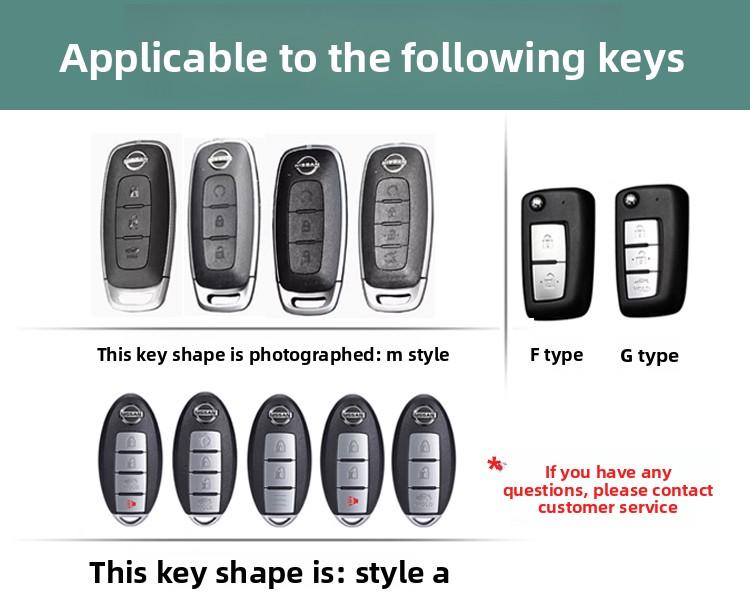 3 4 Buttons Remote Key Case Cover Shell Fob Holder Keychain For Nissan X-trail T33 Qashqai J12 Teana Altima Ariya 2022 2023