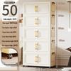 Folding Multi-Layer Plastic Storage & Wardrobe Cabinet for Kids and Households