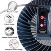 Linterna de Camping, herramienta de iluminación exterior con ventilador, funciona con batería, colgante de pesca, tienda de emergencia ABS impermeable, multifuncional