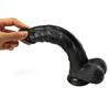 Black Huge Realistic Dildo Skin Feeling Phallus Soft Big Vibrator Penis with Suction Cup Sex Toy for Woman Strapon Female