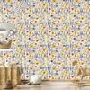 Wild Flowers Wallpaper Light Gray and Beige for Living Room and Bedroom 50x1000