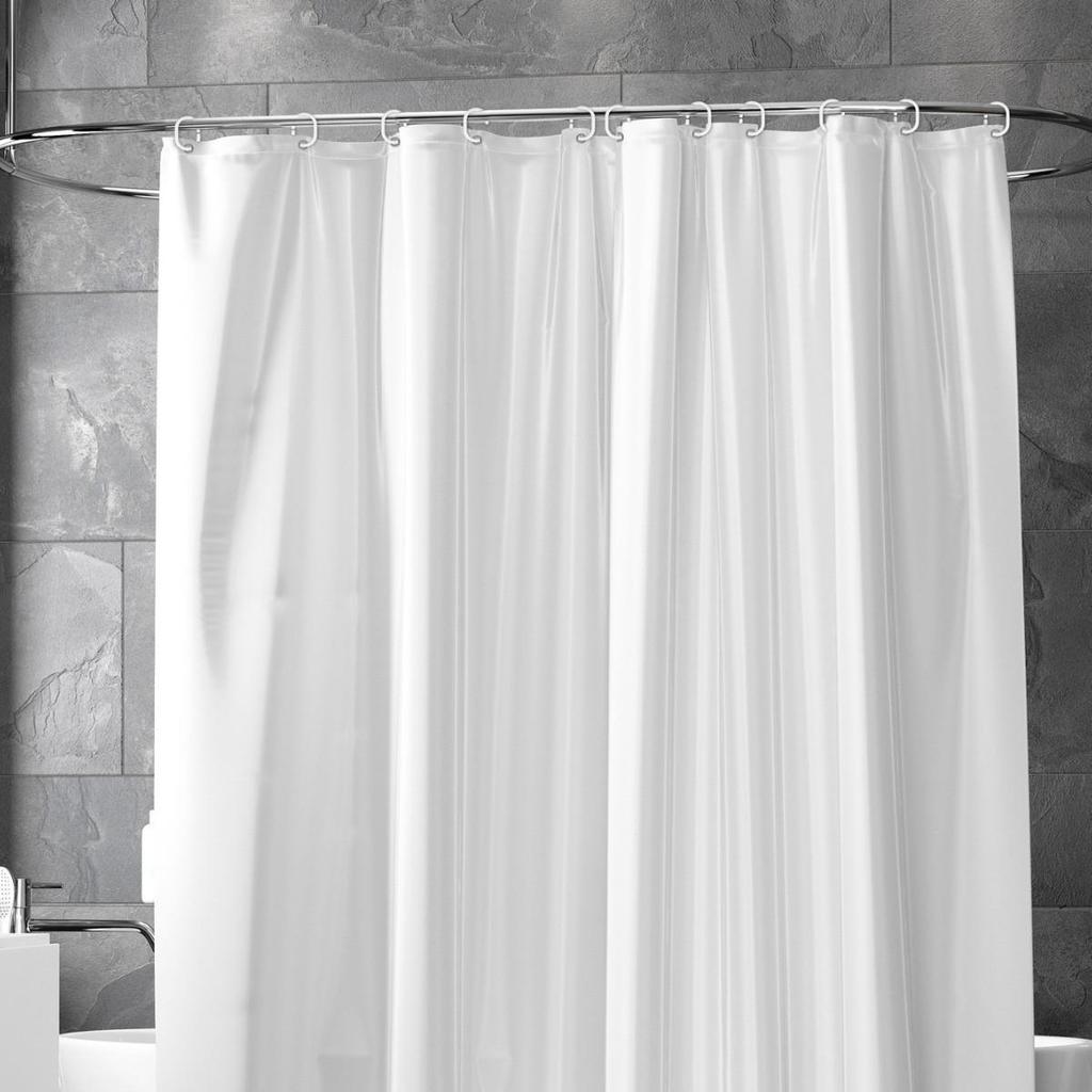 Blue Water Cube 3D PEVA Waterproof Shower Curtain