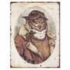 Vintage Wild Animals Metal Tin Sign  Rustic Wall Art for Bar Cafe Restaurant Garage  Home Decor