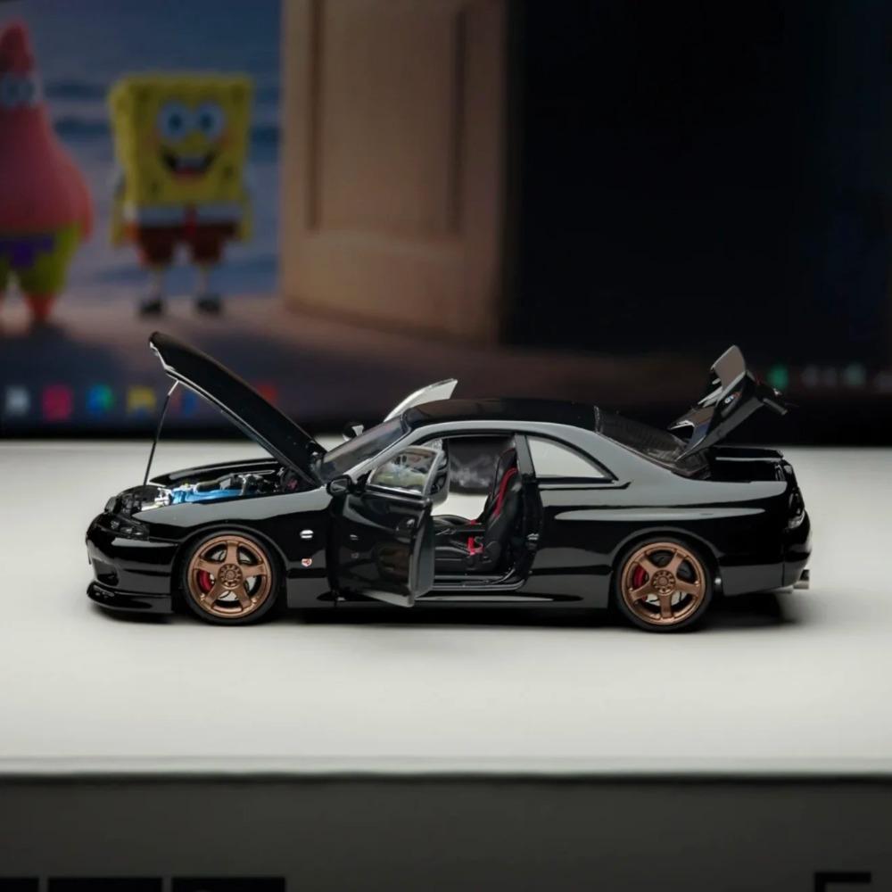 FH1:64 full-opening car model, Skyline R33