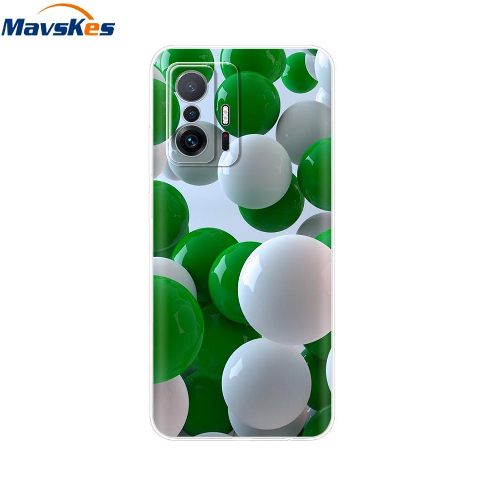 For Xiaomi 11T Pro Case For Xiaomi 11T Cover Transparent Silicone Cute Back Cover Cases Soft Bumper for Xiaomi 11t 5g T11 Capa