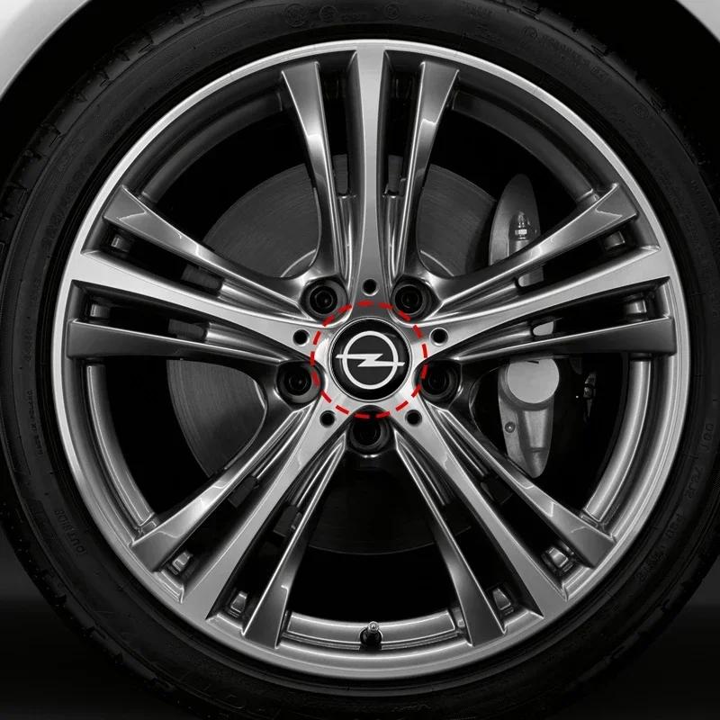 4pcs 60mm Car Wheel Center Hub Cap Rim Cover Emblem Stickers For Opel insignia Astra H G Antara vectra Vivaro corsa Accessories