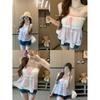 Pure desire sweet and spicy splicing floral tube top women summer slim and thin pink chic top