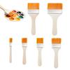 Paint Brushes 6-Piece Flat Art Supplies Craft Tool Painting Brushes for Art Craft Coloring Wall House Deck Cabinets Exterior