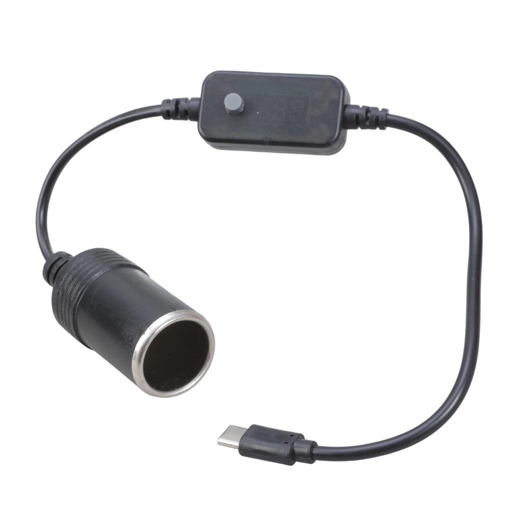 PD USB C zu Zigarettenanzünderbuchse Adapterkabel 5V bis 20V für Autozubehör wie DashCams und GPS-Geräte