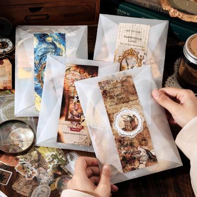 Adesivi Momo: Pacchetto Materiali DIY Diario Retrò Tempo e Spazio - 200 Fogli, 4 Stili