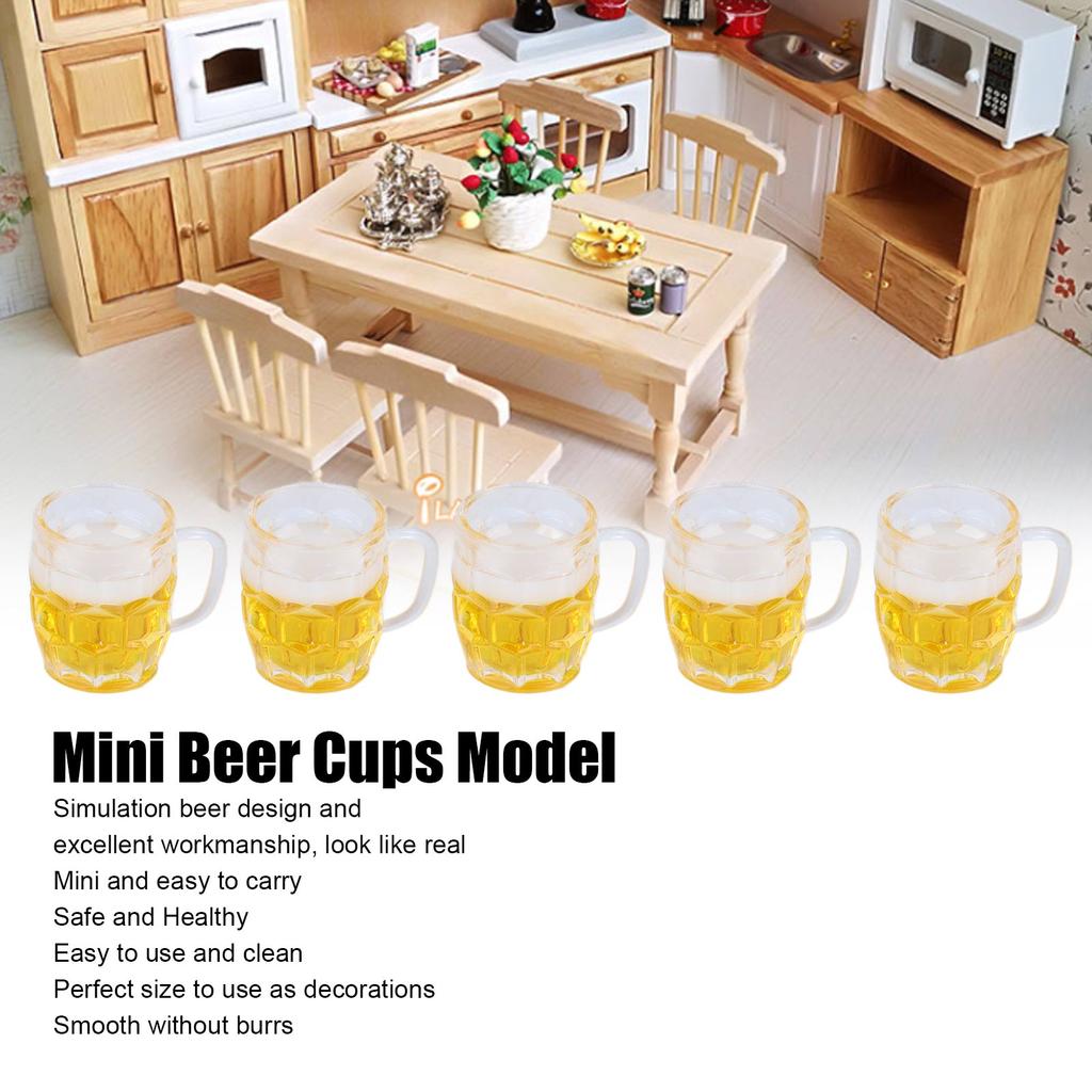 20 Buc Mini Căni de Bere Model Simulare Căni de Bere Model pentru Accesorii Mini DIY