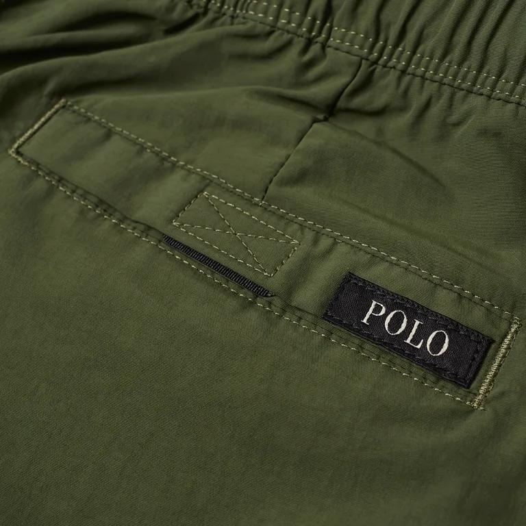 Polo Ralph Lauren Slip-On Solid Straight Casual Shorts Men Shorts Army-Green 710843137-002