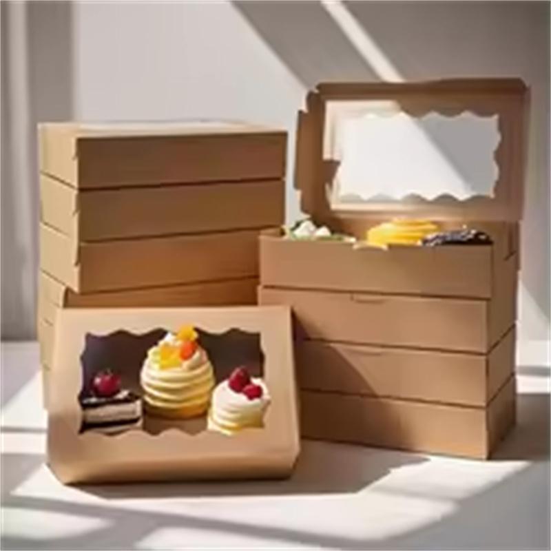 10/30pcs Kraft Paper Gift Boxes Cookies,Bread,Candy And More-Suitable For Thanksgiving,Christmas,Weddings,Birthdays