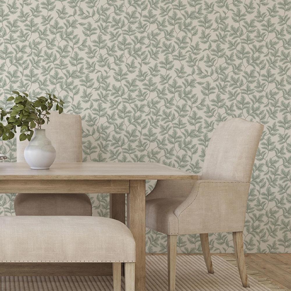 World Of Wallpaper Arts & Crafts Leaf Wallpaper