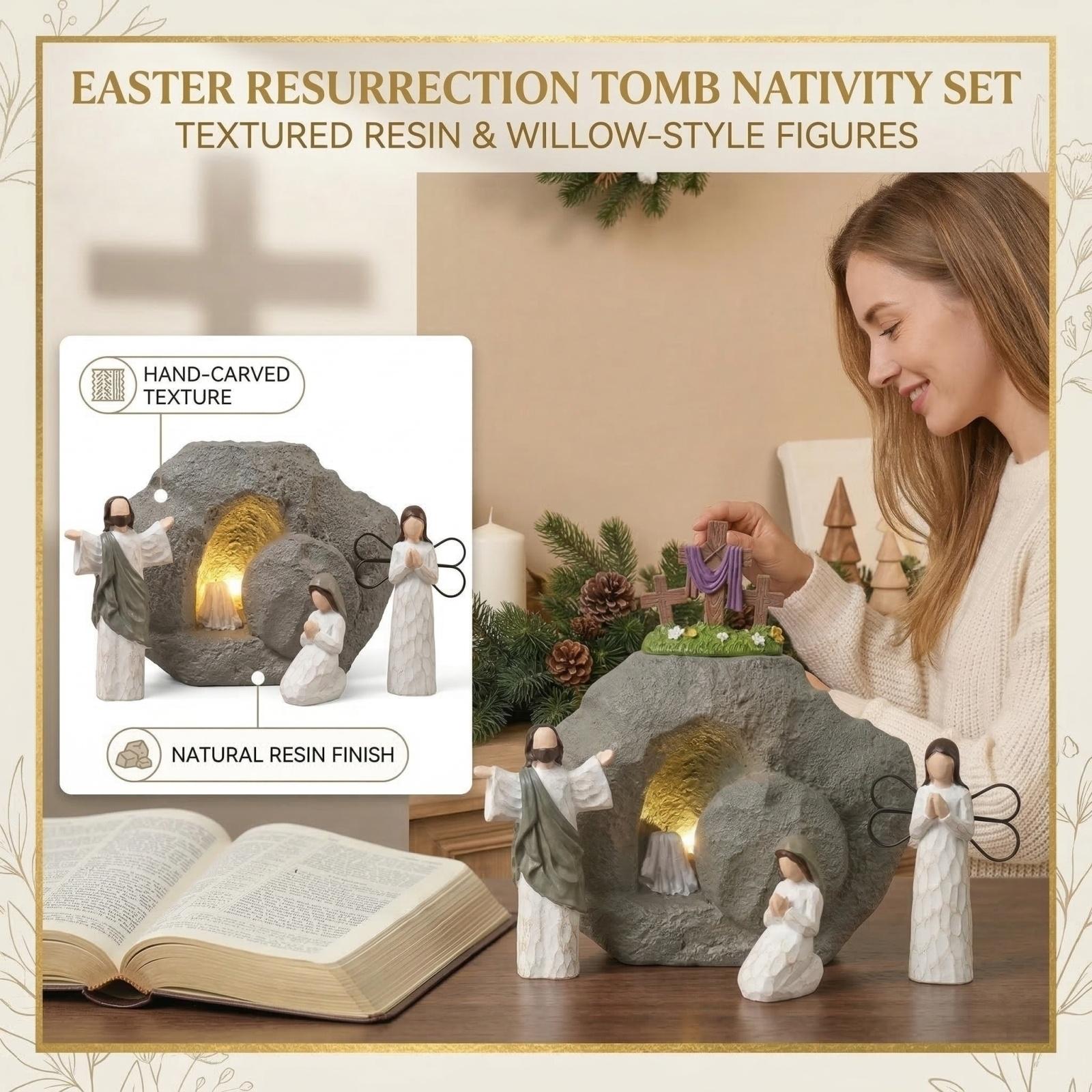 

Resin Craft Sculpture, Rockery & Figurine Statue, Home Decor For Living Room, Dining Table, Study, Creative Gift One Size