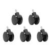 5Pcs Office Chair Wheels Computer Swivel Chair Pole Universal Pulley Replacement Mute