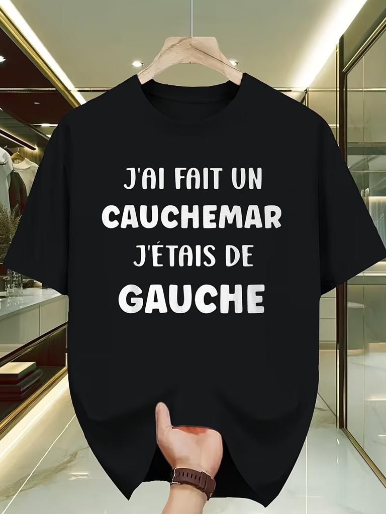 French Humor I Had A Nightmare I'a Leftist-Unisex Crew Neck T-shirt Comfortable and Breathable